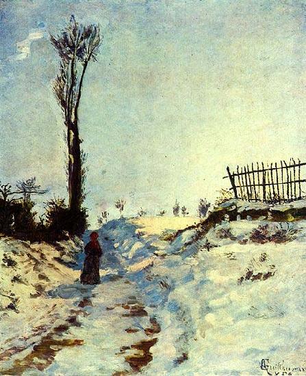 Armand guillaumin Hollow in the snow